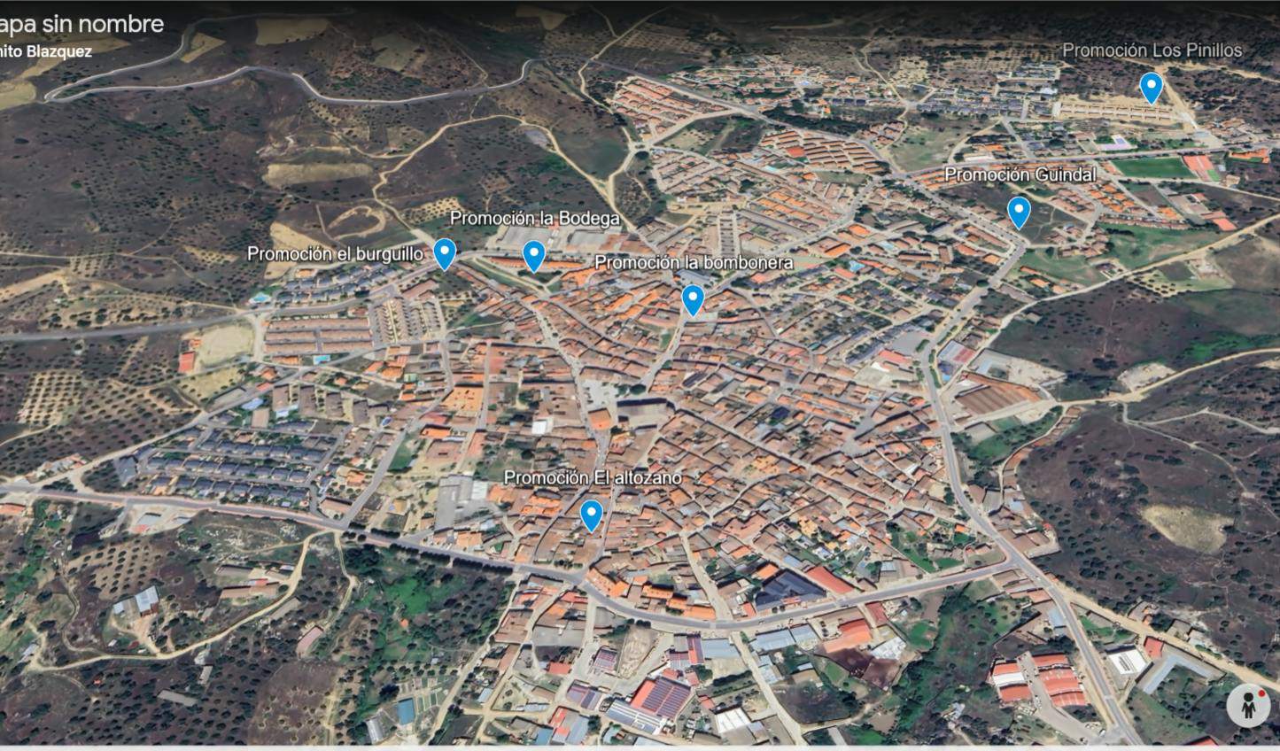 Mapa promociones en Cebreros